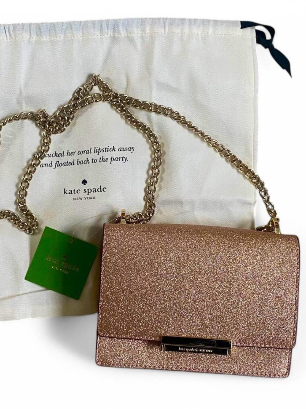 Kate Spade Burgess Court Crossbody Rose Gold NWT